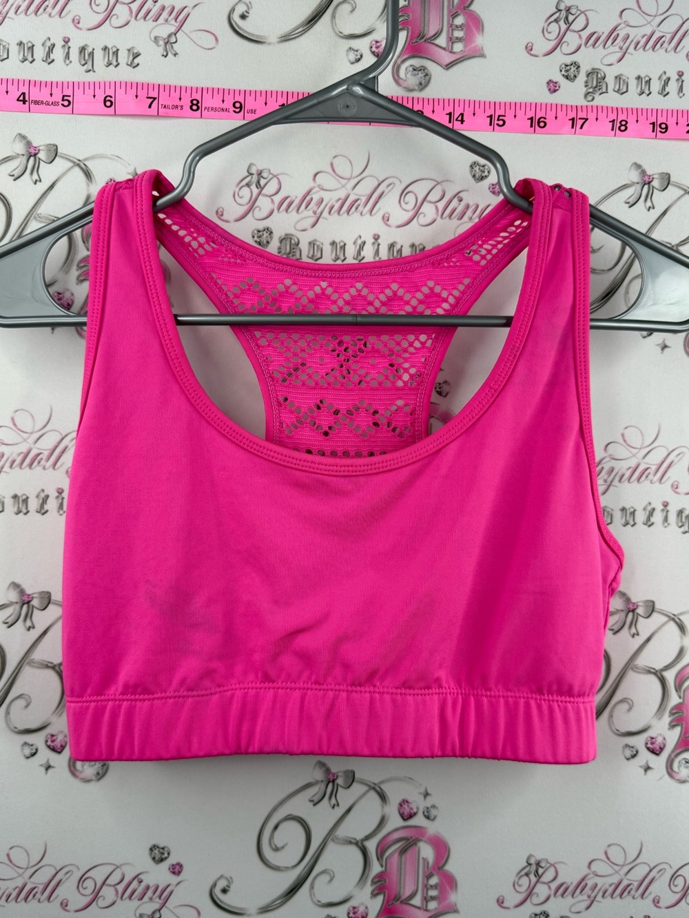 ZYIA ACTIVE bra sports neon Racerback Sports Bra in Vibrant Hot Pink